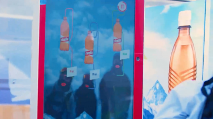 Contactless AR product sampling in the swiss alpes for Rivella Image